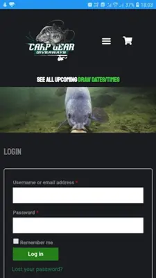 Carp Gear Giveaways android App screenshot 1